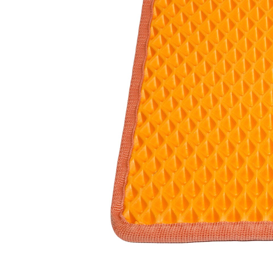 (60X110 CM) HÜCRELİ KEDİ KUMU PASPASI KEDİ MATI KEDİ TUVALET ÖNÜ PASPASI Turuncu