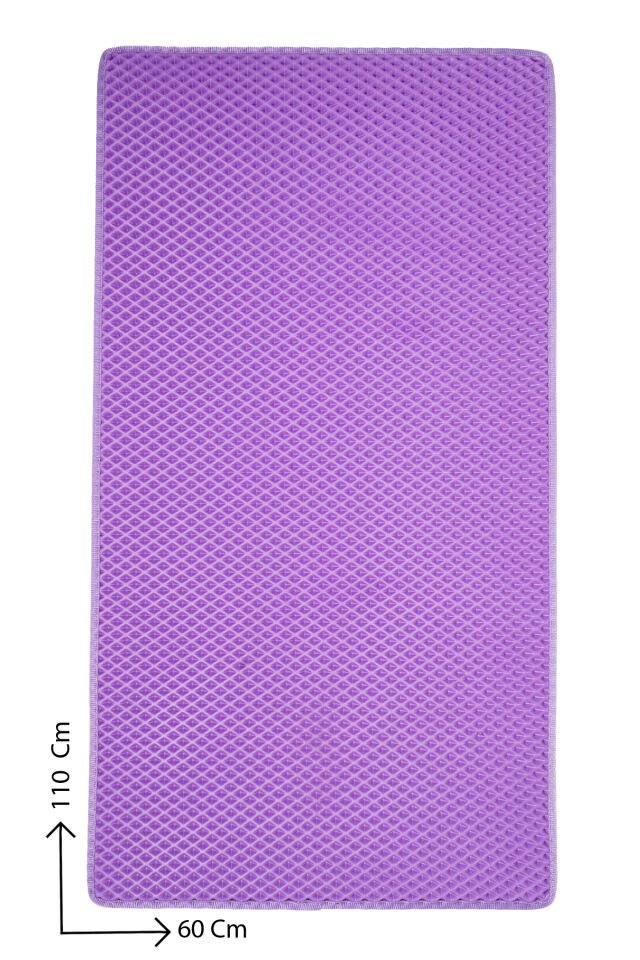 (60X110 CM) HÜCRELİ KEDİ KUMU PASPASI KEDİ MATI KEDİ TUVALET ÖNÜ PASPASI Mor