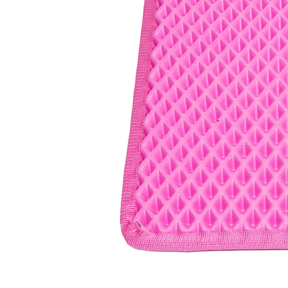 (60X110 CM) HÜCRELİ KEDİ KUMU PASPASI KEDİ MATI KEDİ TUVALET ÖNÜ PASPASI Pembe