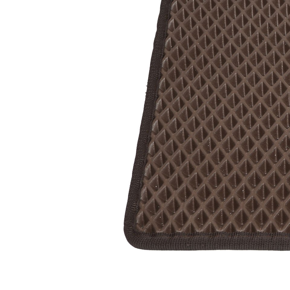 (60X110 CM) HÜCRELİ KEDİ KUMU PASPASI KEDİ MATI KEDİ TUVALET ÖNÜ PASPASI Koyu Kahve