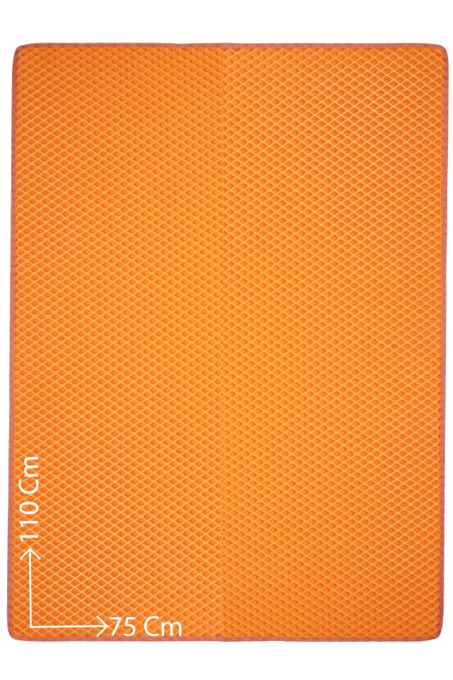 (75X110 CM) HÜCRELİ KEDİ KUMU PASPASI KEDİ MATI KEDİ TUVALET ÖNÜ PASPASI Turuncu