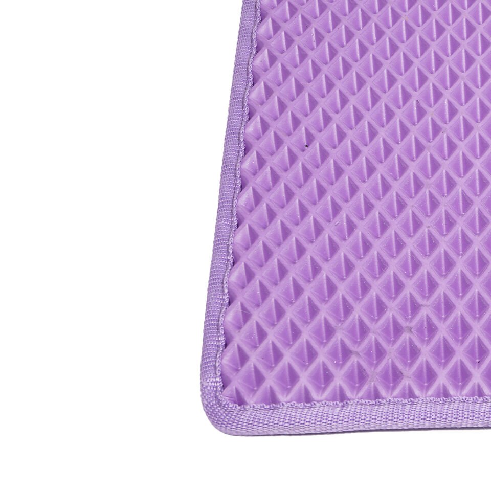 (75X110 CM) HÜCRELİ KEDİ KUMU PASPASI KEDİ MATI KEDİ TUVALET ÖNÜ PASPASI Mor