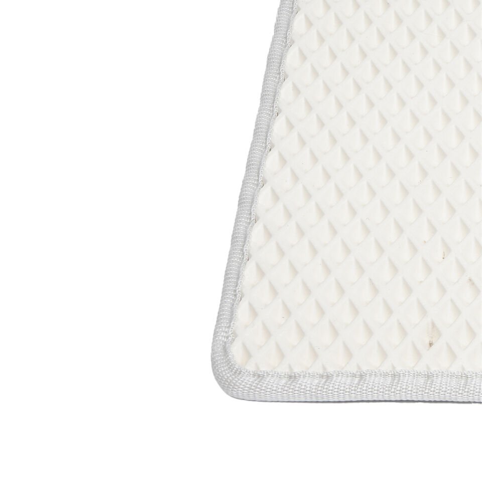 (75X110 CM) HÜCRELİ KEDİ KUMU PASPASI KEDİ MATI KEDİ TUVALET ÖNÜ PASPASI Beyaz