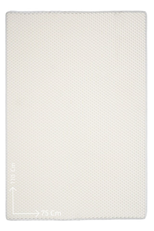 (75X110 CM) HÜCRELİ KEDİ KUMU PASPASI KEDİ MATI KEDİ TUVALET ÖNÜ PASPASI Beyaz