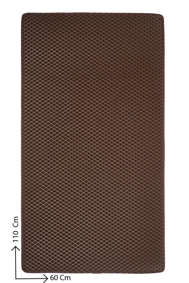 (50X110 CM) HÜCRELİ KEDİ KUMU PASPASI KEDİ MATI KEDİ TUVALET ÖNÜ PASPASI Koyu Kahve