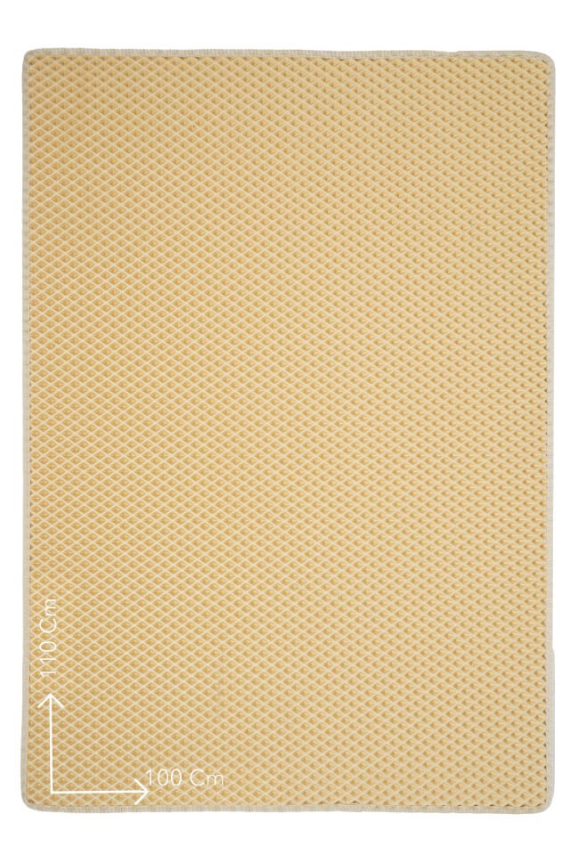 (100X110 CM) HÜCRELİ KEDİ KUMU PASPASI KEDİ MATI KEDİ TUVALET ÖNÜ PASPASI Açık Krem