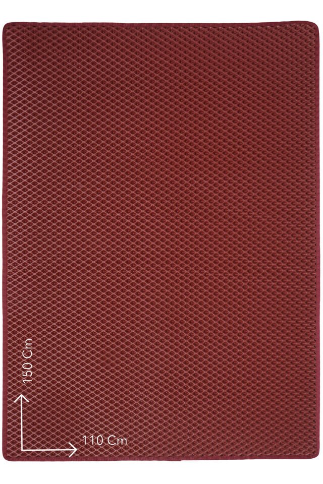 (110X150 CM) HÜCRELİ KEDİ KUMU PASPASI KEDİ MATI KEDİ TUVALET ÖNÜ PASPASI Bordo