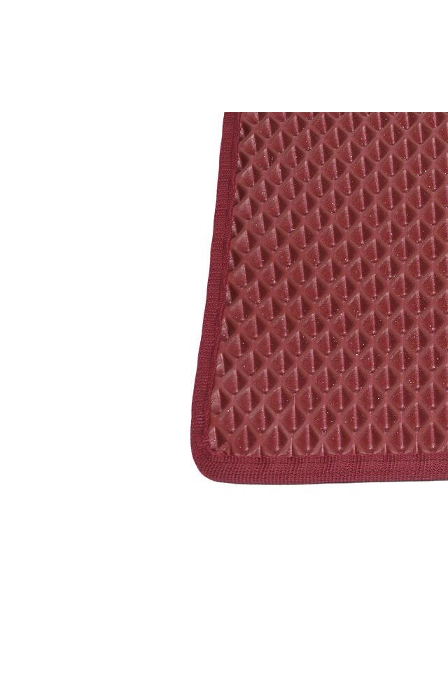 (110X150 CM) HÜCRELİ KEDİ KUMU PASPASI KEDİ MATI KEDİ TUVALET ÖNÜ PASPASI Bordo