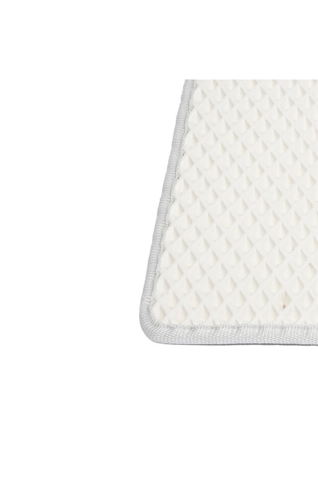 (110X150 CM) HÜCRELİ KEDİ KUMU PASPASI KEDİ MATI KEDİ TUVALET ÖNÜ PASPASI Beyaz