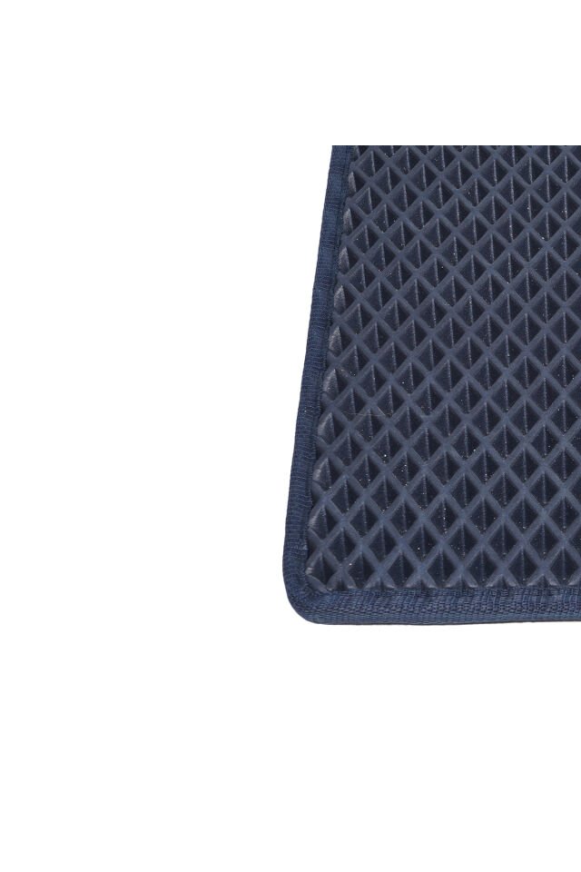 (40X55 CM) HÜCRELİ KEDİ KUMU PASPASI KEDİ MATI KEDİ TUVALET ÖNÜ PASPASI Lacivert