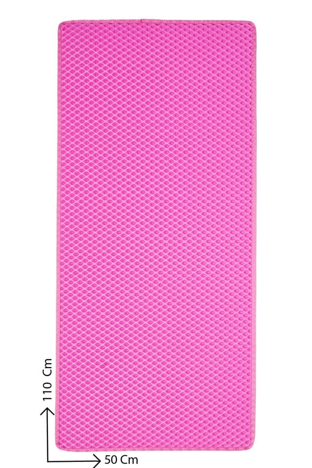(50X110 CM) HÜCRELİ KEDİ KUMU PASPASI KEDİ MATI KEDİ TUVALET ÖNÜ PASPASI Pembe