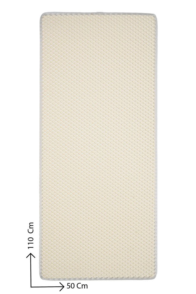 (50X110 CM) HÜCRELİ KEDİ KUMU PASPASI KEDİ MATI KEDİ TUVALET ÖNÜ PASPASI Beyaz